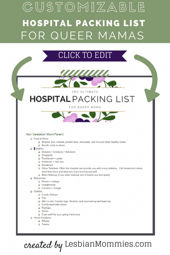 Hospital Bag Packing List - Fitness & Festivals